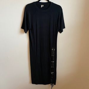 ASOS Black Short Sleeve Dress